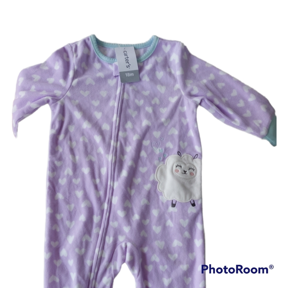 3/$20 Carter Girl Sheep 🐑 Footie Pajama